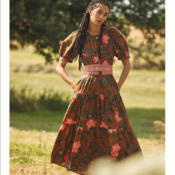 NWT Anthropologie Floral Maxi Dress